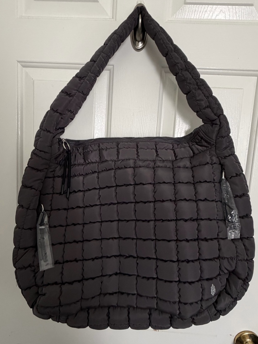 NWOT FP Movement Quilted Carryall Tote Black Bag